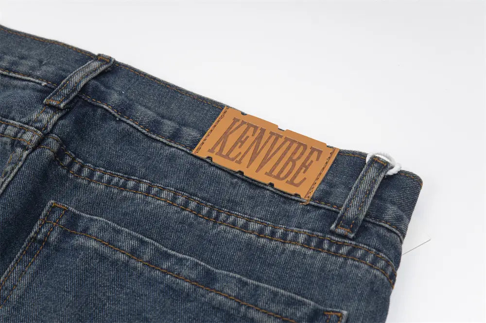 Ripped Denim Trousers For Men And Women