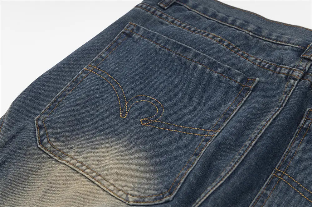 Ripped Denim Trousers For Men And Women