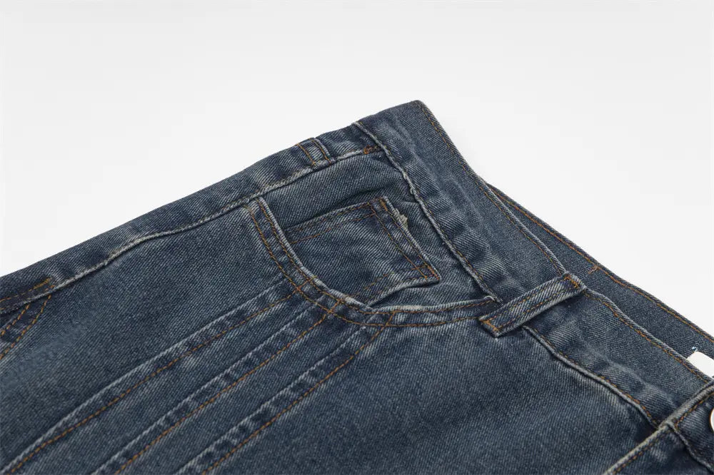 Ripped Denim Trousers For Men And Women