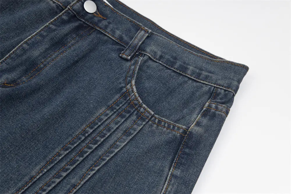 Ripped Denim Trousers For Men And Women