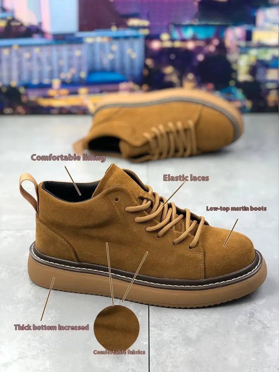 Men’s Comfortable All-match Low Top Martin Boots
