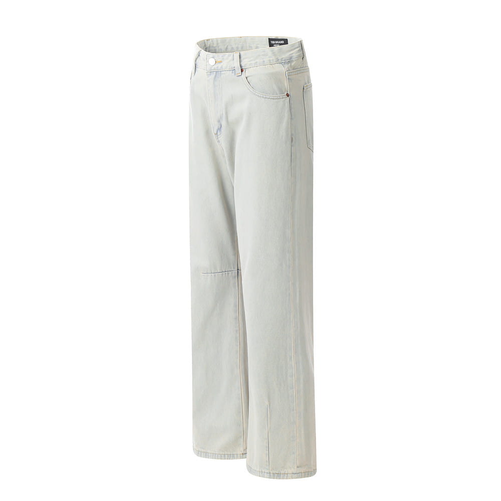 Light Color Denim Trousers American Retro Men