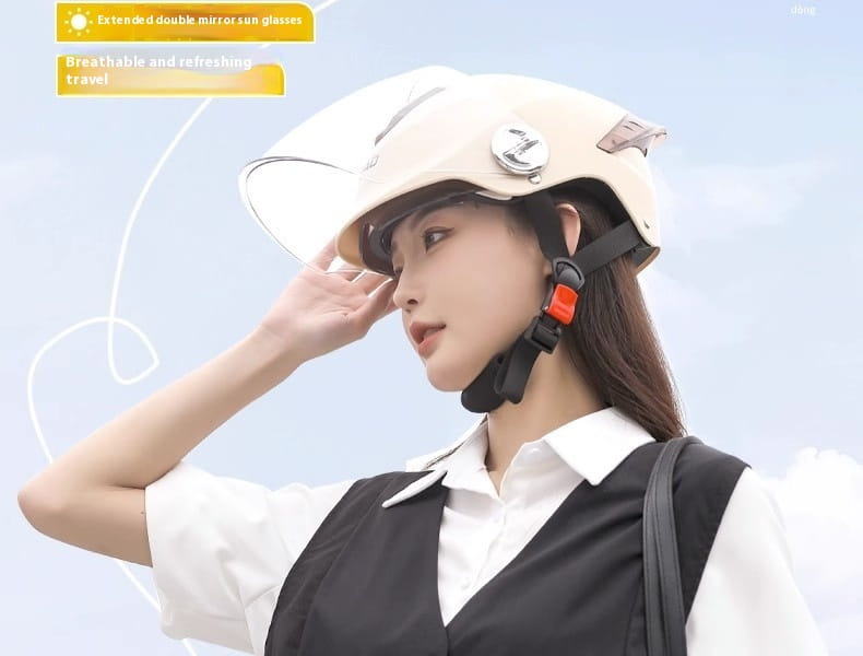 Electric Bicycle Helmet Men’s And Women’s Summer Sun Protection