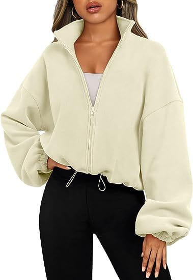 Women’s Polar Fleece Sports Velvet Stand Collar Zipper Jacket