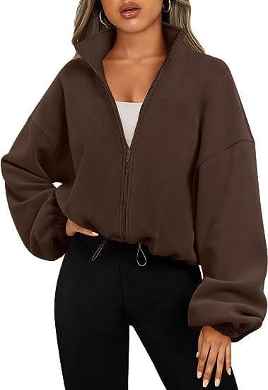 Women’s Polar Fleece Sports Velvet Stand Collar Zipper Jacket