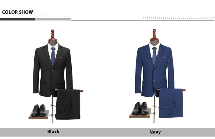 Men’s Casual Business Suit Two-piece Suit Plus Size Work Ball Suit Men