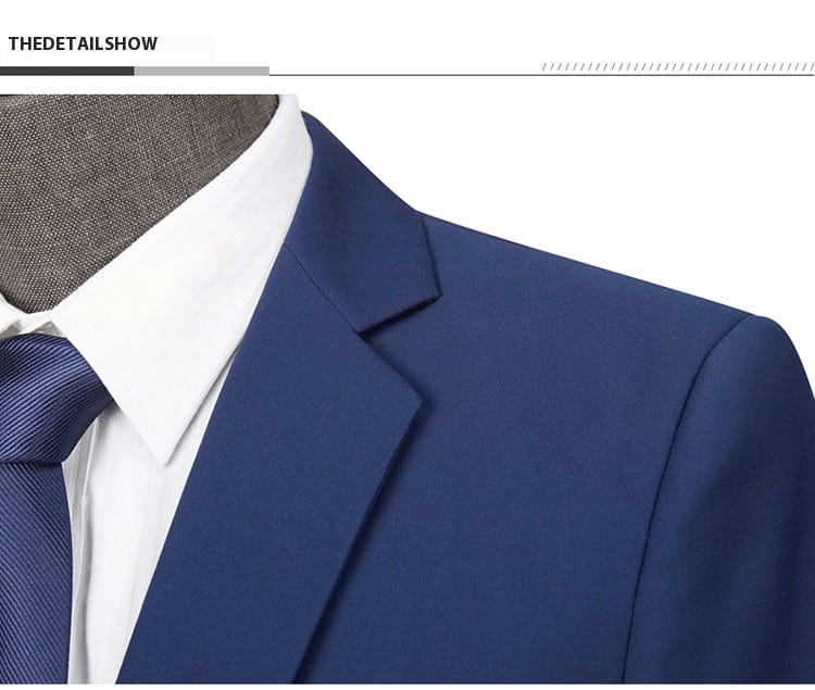 Men’s Casual Business Suit Two-piece Suit Plus Size Work Ball Suit Men