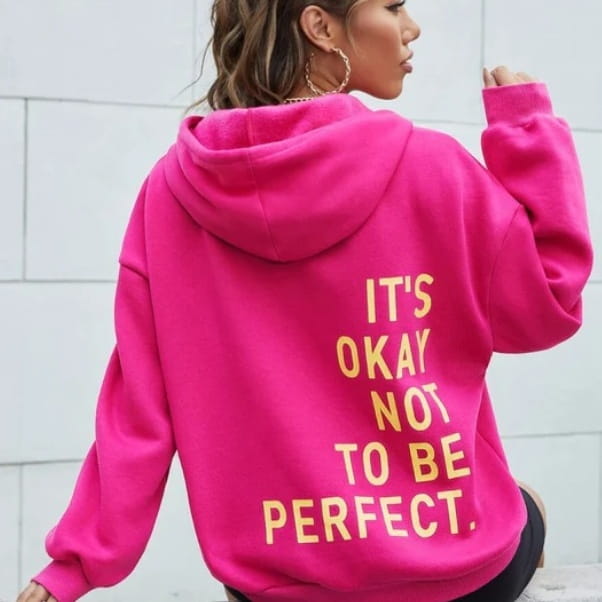 Women’s Multi-color Letters Printed All-matching Casual Long Sleeve Sweatshirt