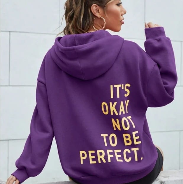 Women’s Multi-color Letters Printed All-matching Casual Long Sleeve Sweatshirt