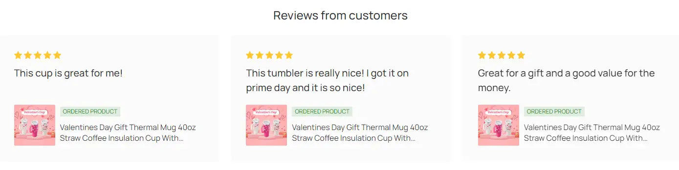Customer reviews for 40 Oz Tumbler with Handle Straw Insulated Stainless Steel Mug.