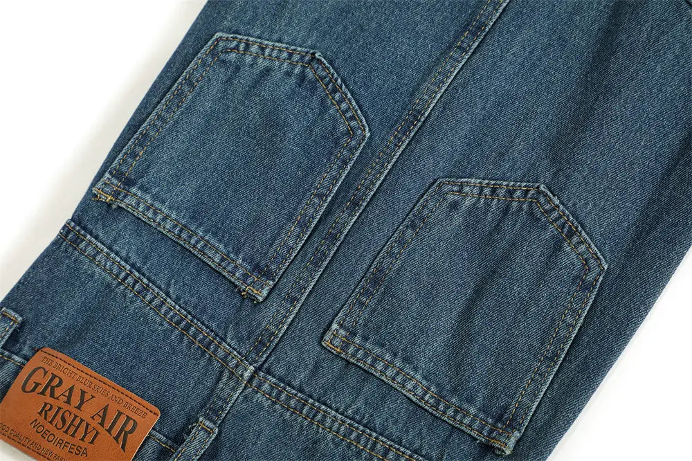 Fashion Personality Denim Trousers Men
