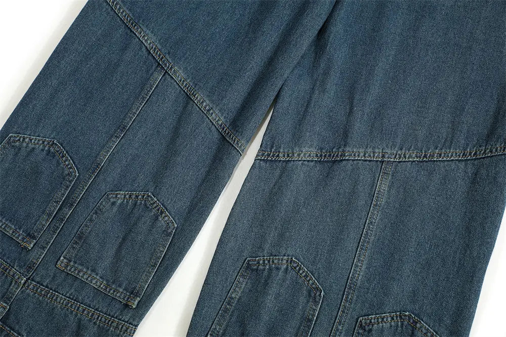 Fashion Personality Denim Trousers Men
