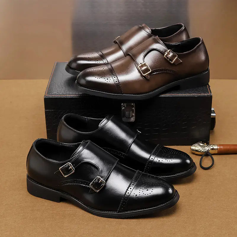 Low-top Leather Shoes Fashion British Style Business Formal Wear Casual Men’s Shoes