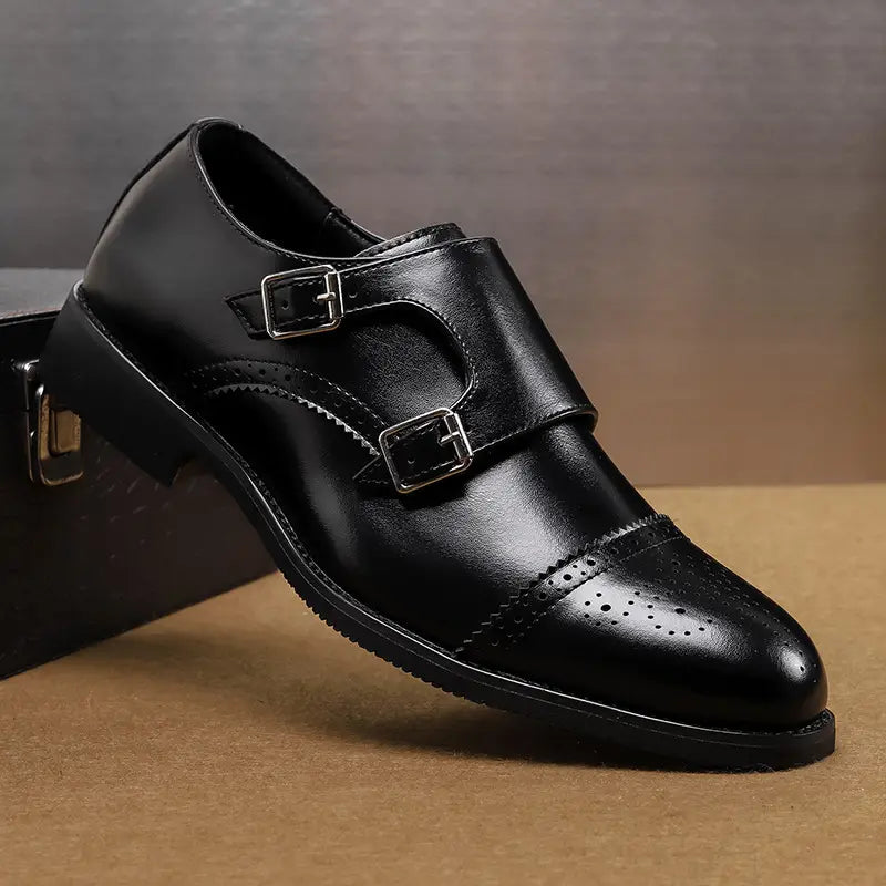 Low-top Leather Shoes Fashion British Style Business Formal Wear Casual Men’s Shoes