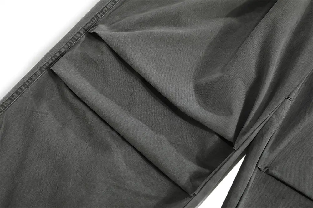 Pleated Paratrooper Casual Trousers For Men