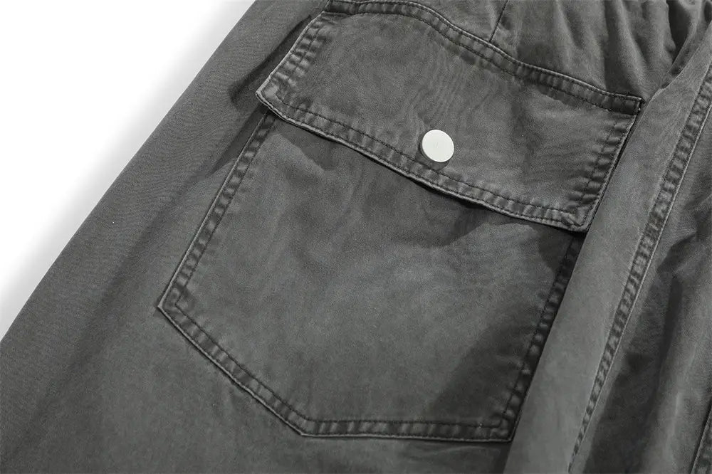 Pleated Paratrooper Casual Trousers For Men