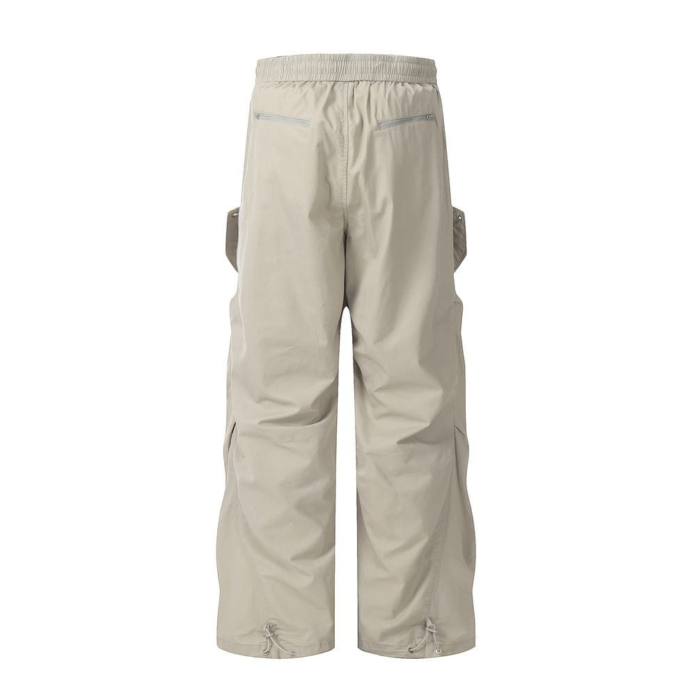 Loose Wide-leg Workwear Trousers For Men