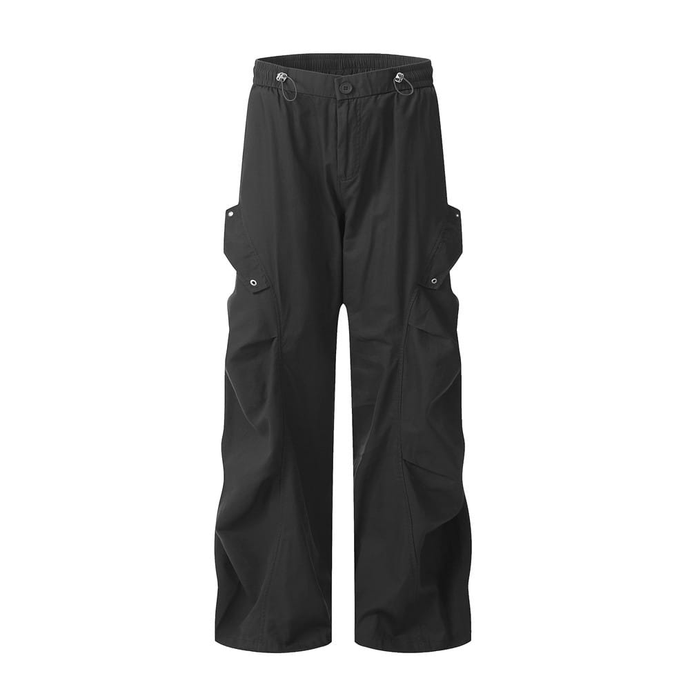 Loose Wide-leg Workwear Trousers For Men