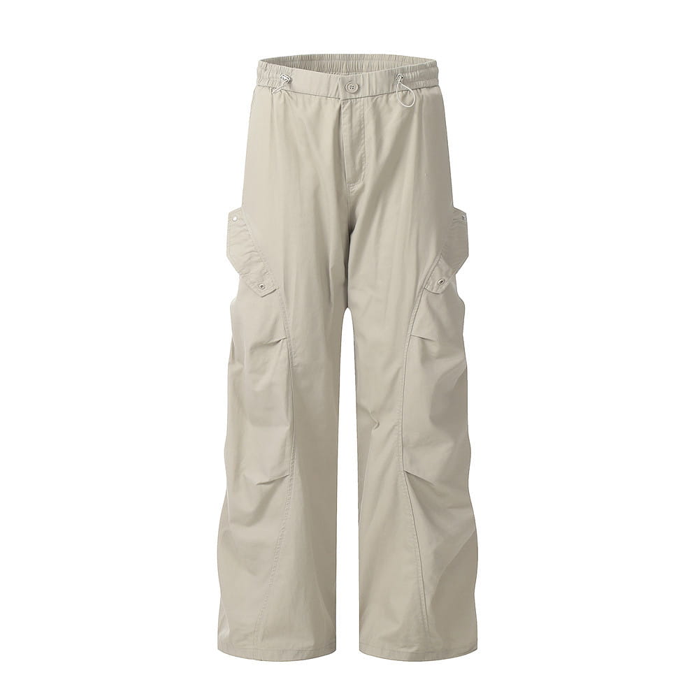 Loose Wide-leg Workwear Trousers For Men