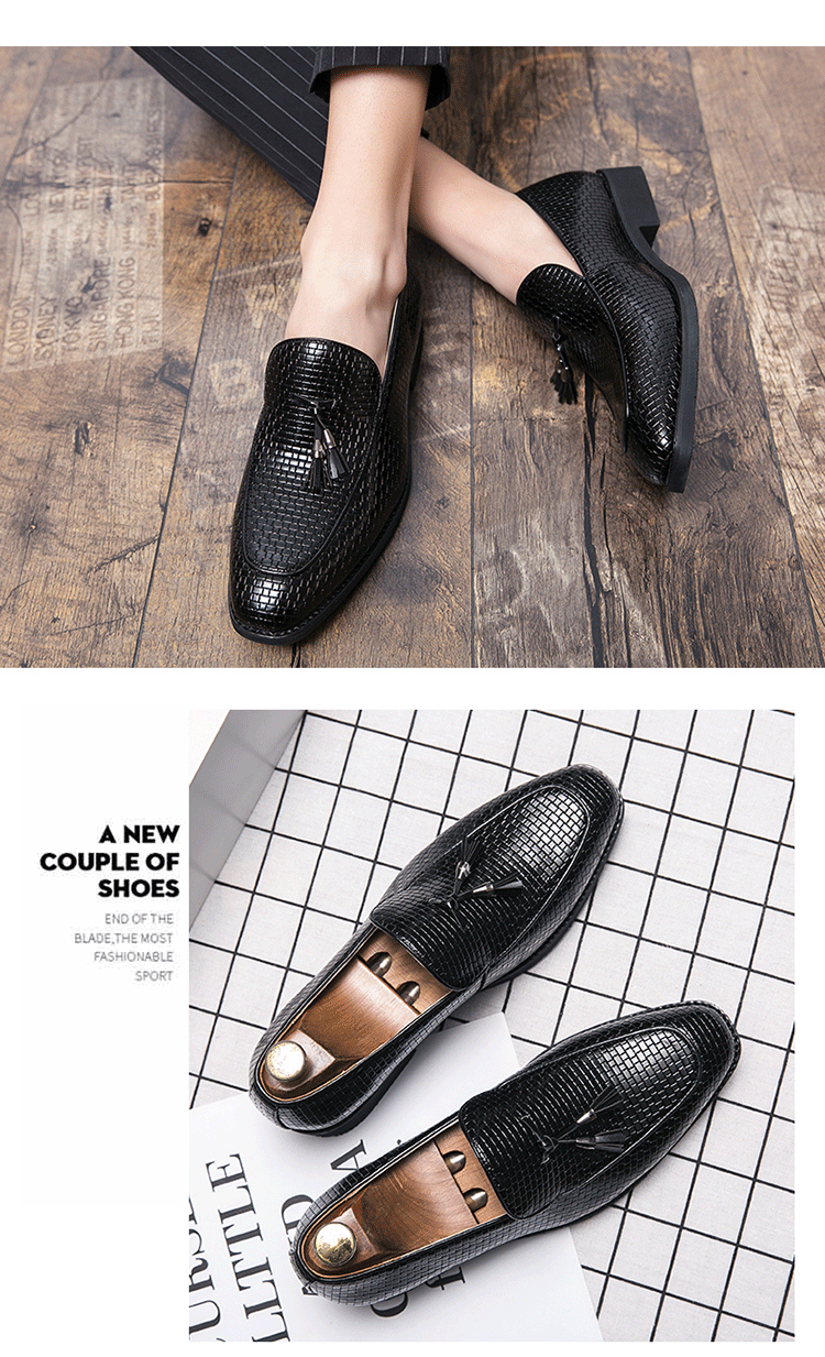 Pointed Men’s Slip On Leather Shoes