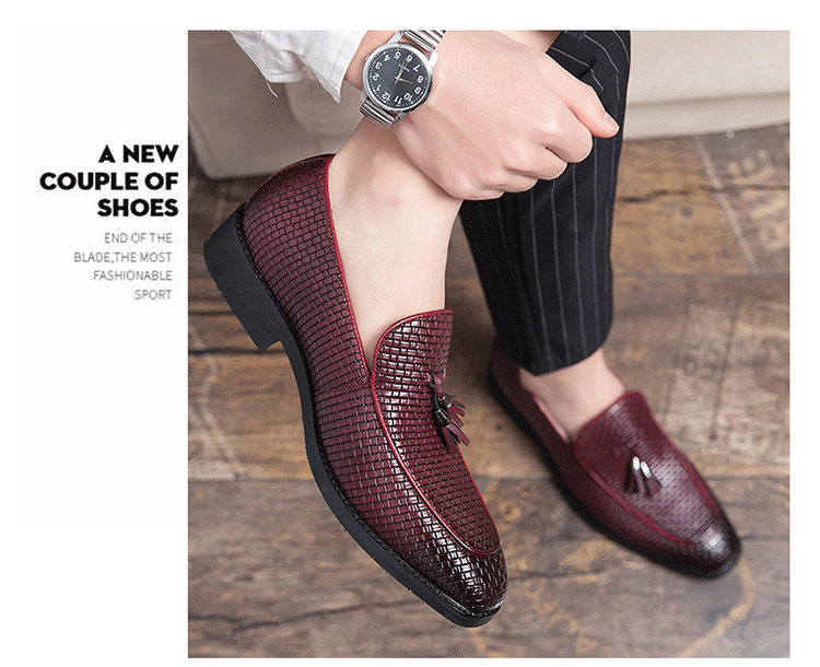 Pointed Men’s Slip On Leather Shoes