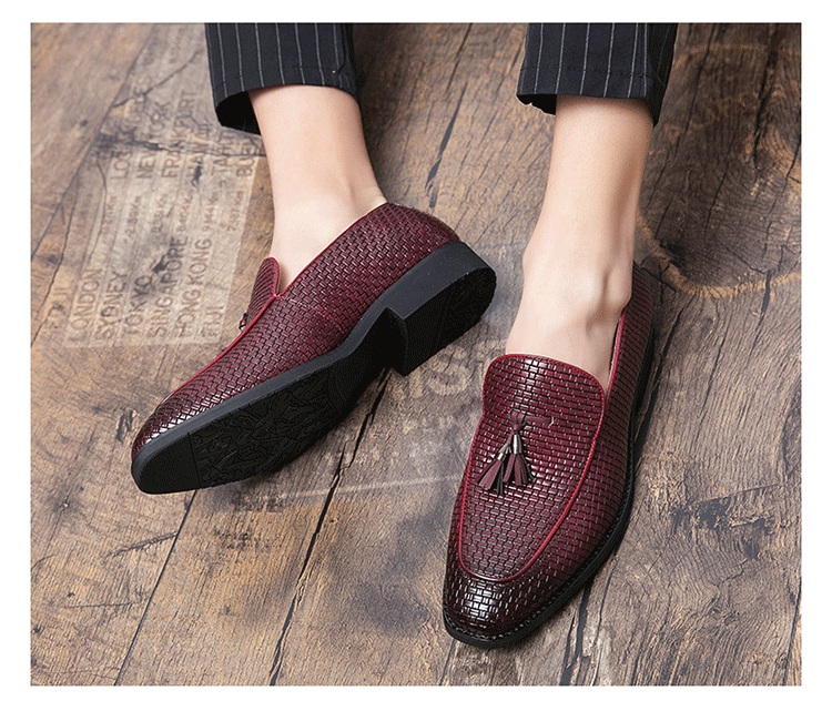 Pointed Men’s Slip On Leather Shoes