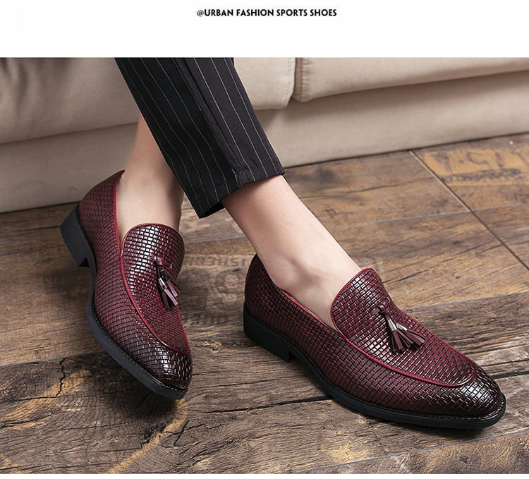 Pointed Men’s Slip On Leather Shoes