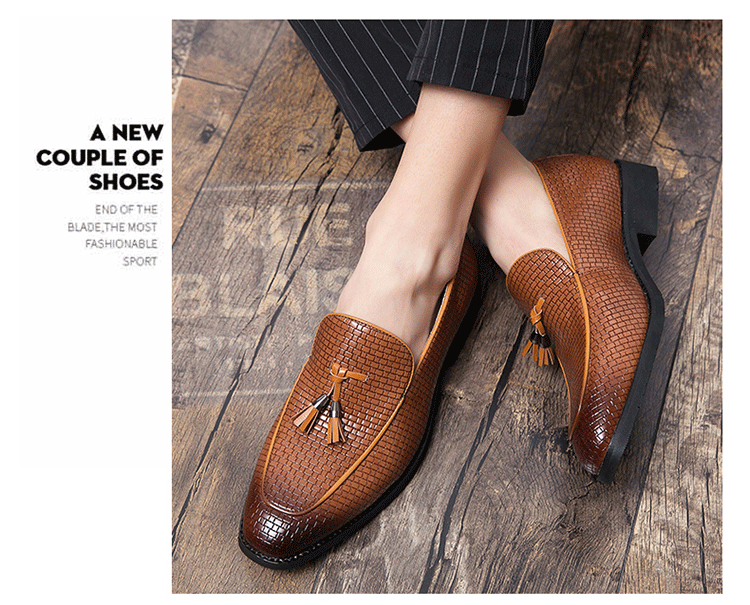 Pointed Men’s Slip On Leather Shoes