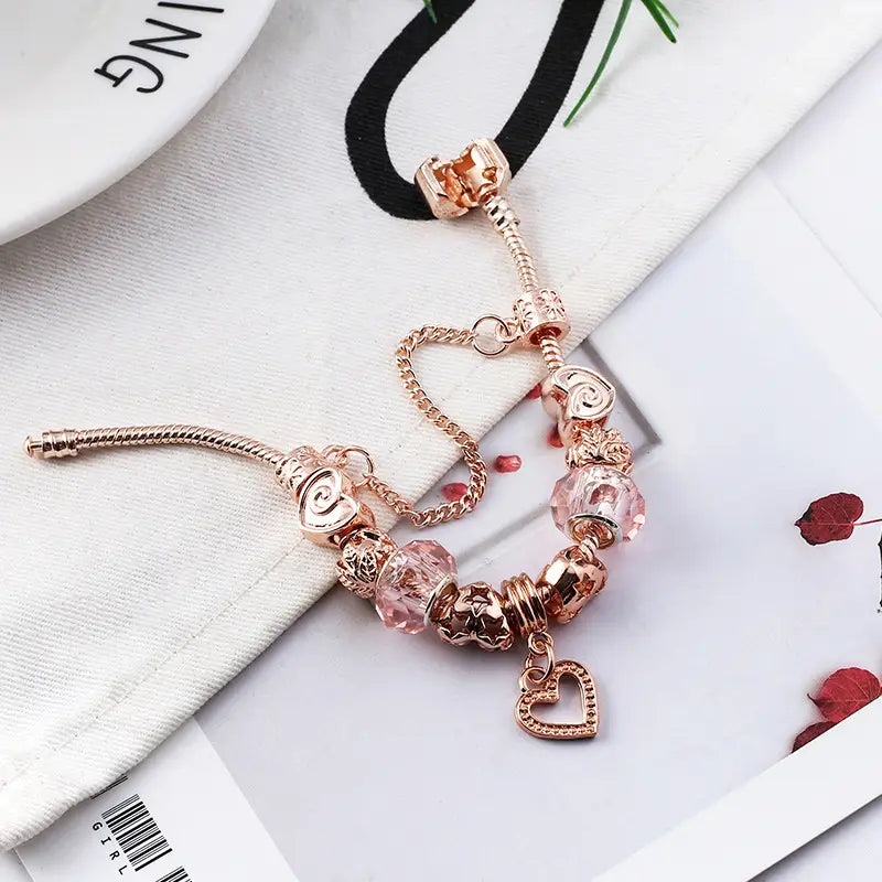 Fashion Love Geometric Rose Gold Bracelet Women’s Jewelry