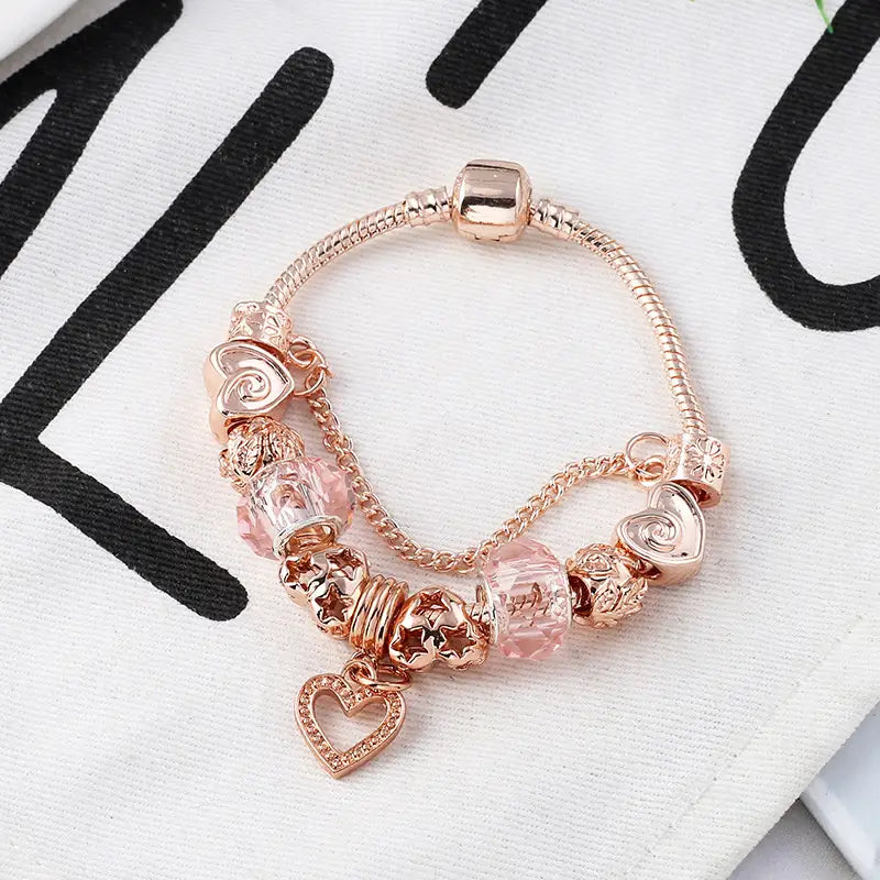 Fashion Love Geometric Rose Gold Bracelet Women’s Jewelry