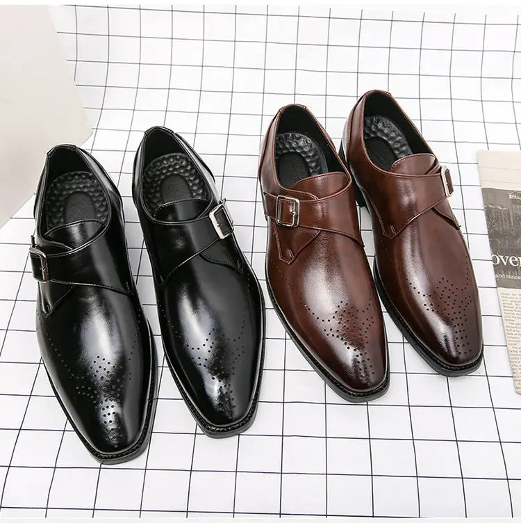 Plus Size Autumn Leisure Men’s Breathable Leather Shoes