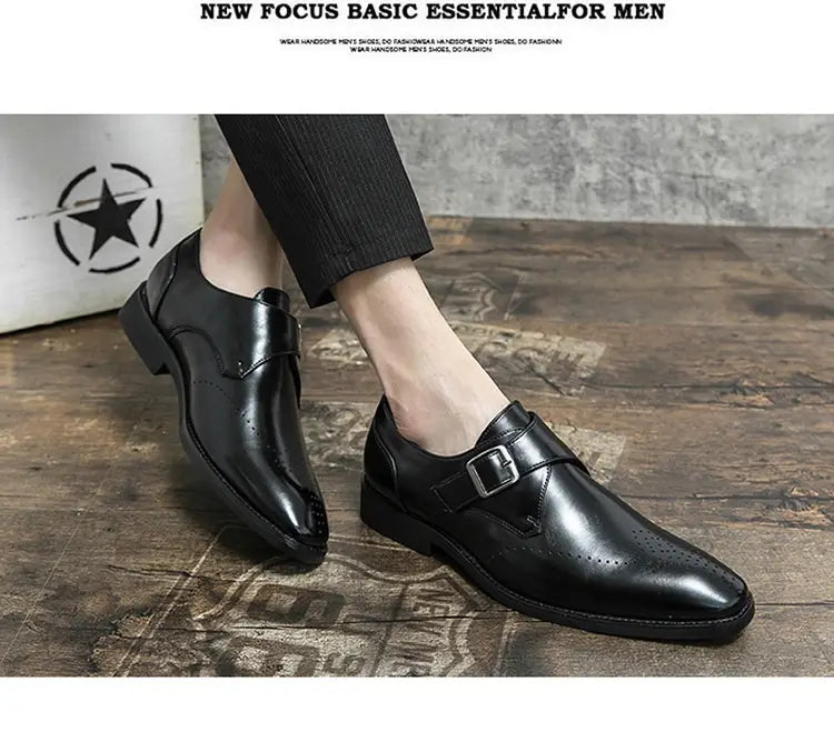 Plus Size Autumn Leisure Men’s Breathable Leather Shoes