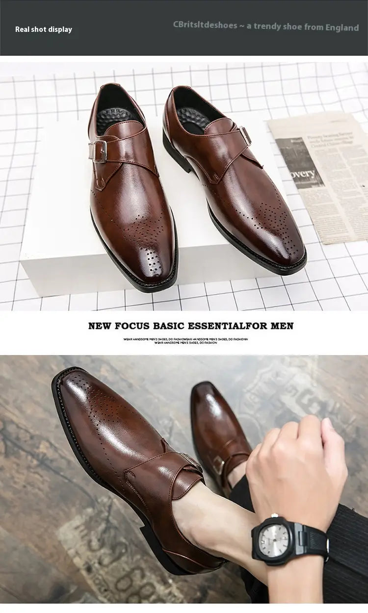 Plus Size Autumn Leisure Men’s Breathable Leather Shoes