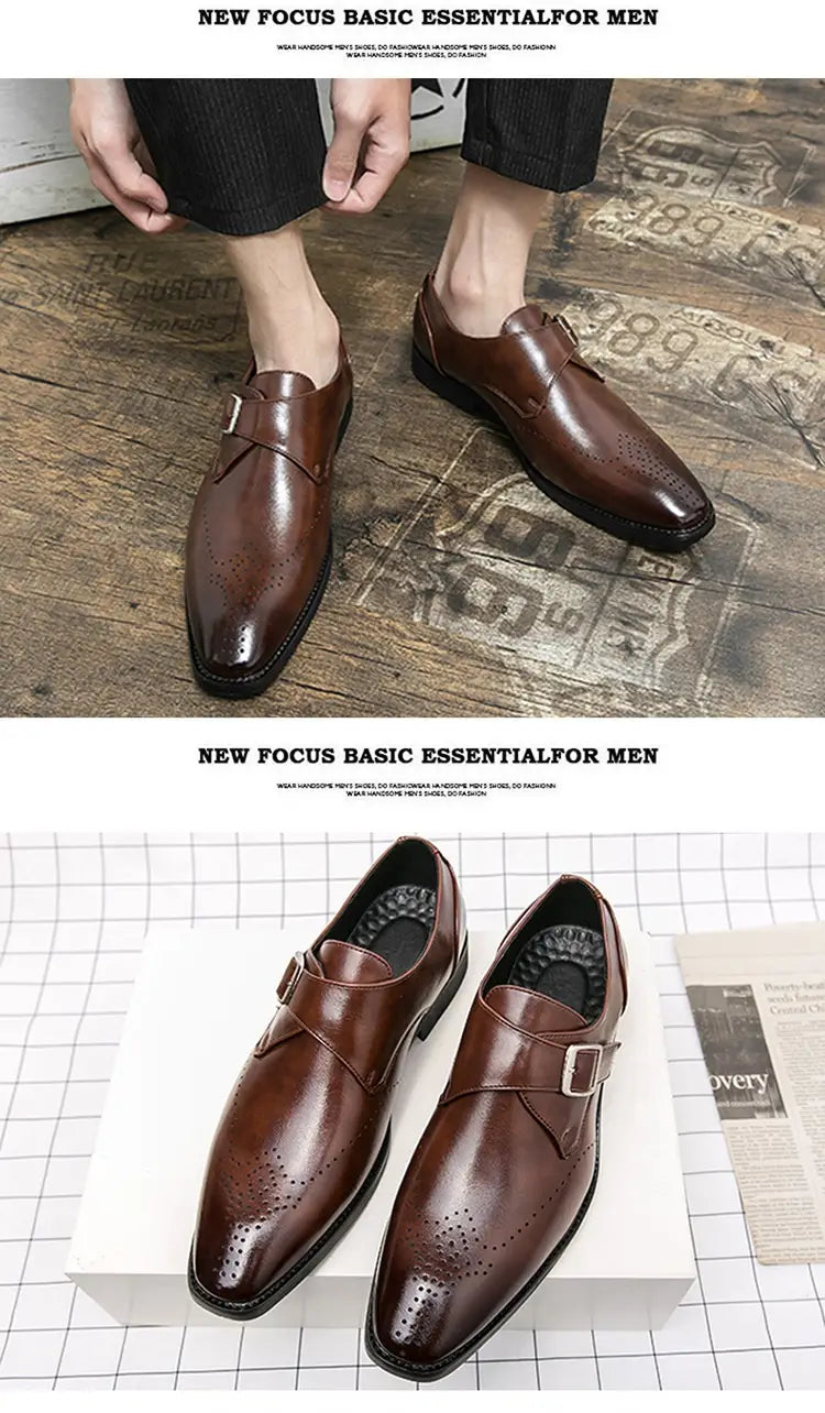 Plus Size Autumn Leisure Men’s Breathable Leather Shoes