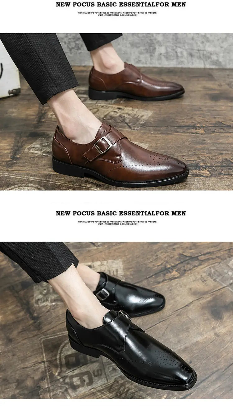 Plus Size Autumn Leisure Men’s Breathable Leather Shoes