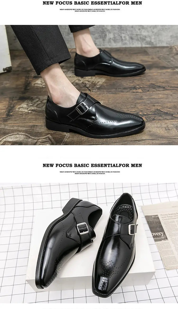 Plus Size Autumn Leisure Men’s Breathable Leather Shoes