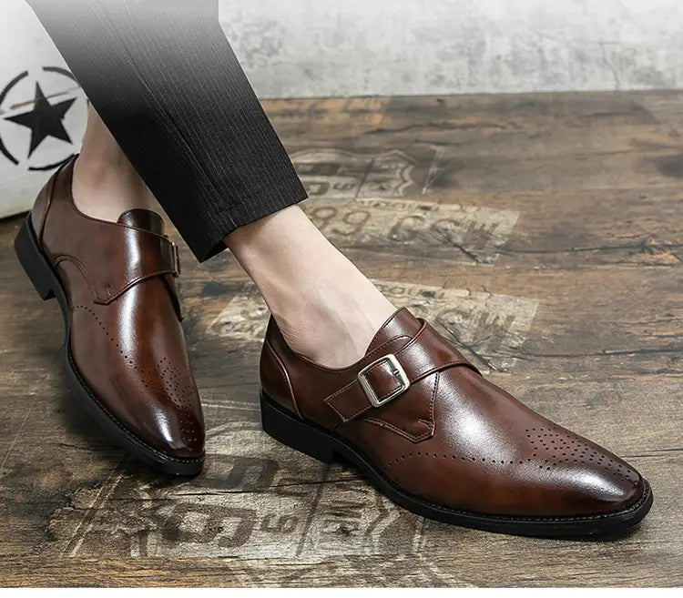 Plus Size Autumn Leisure Men’s Breathable Leather Shoes