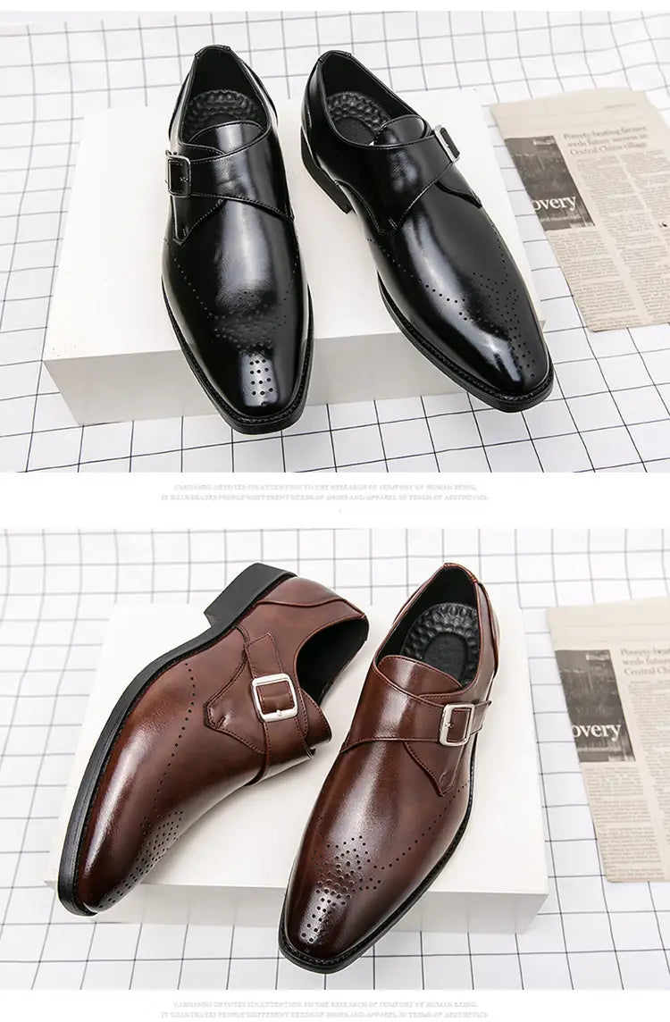 Plus Size Autumn Leisure Men’s Breathable Leather Shoes