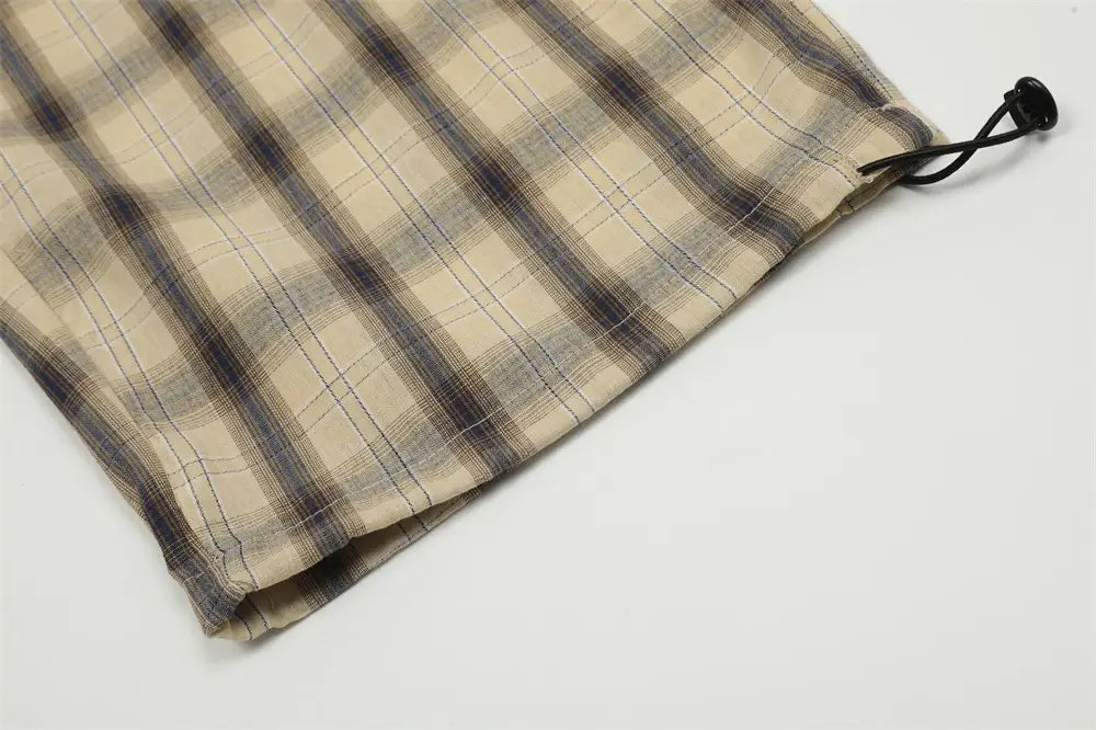 Fashion Personality Plaid Casual Trousers For Men