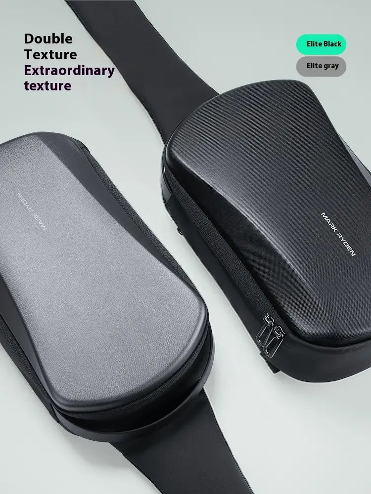New Hard Shell Men’s Fashion Waterproof Shoulder Messenger Bag