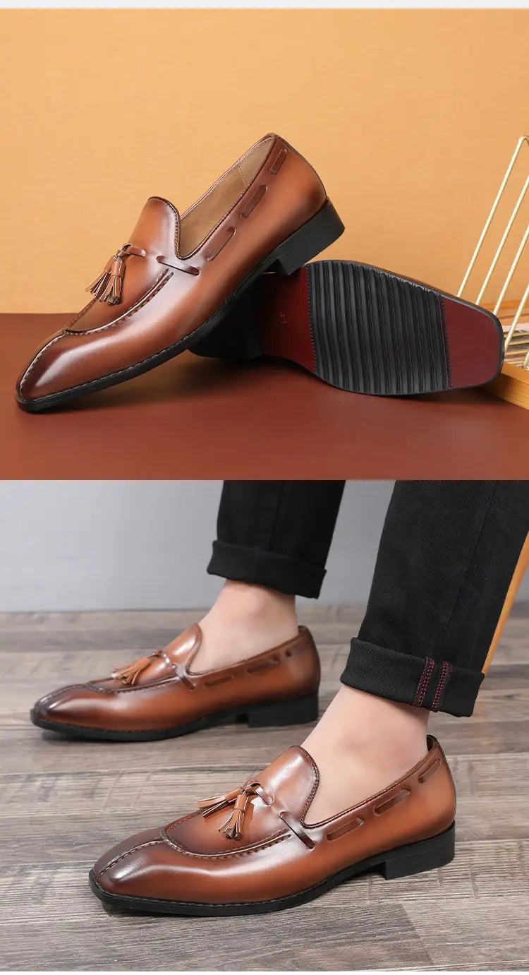 Business Casual Breathable Leather Shoes