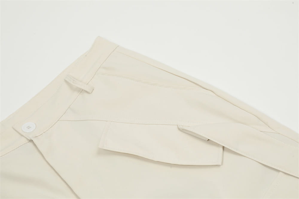 Overalls Men’s Ribbon Pocket Design Pleated