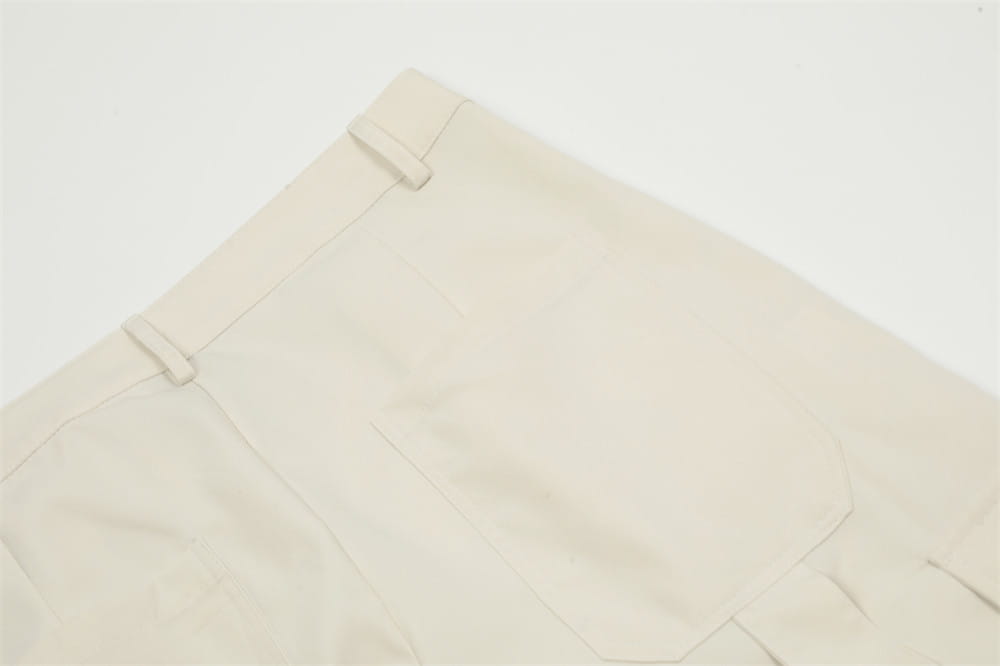 Overalls Men’s Ribbon Pocket Design Pleated