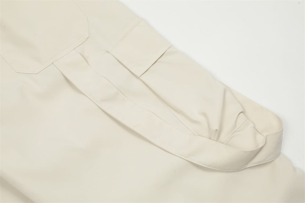 Overalls Men’s Ribbon Pocket Design Pleated