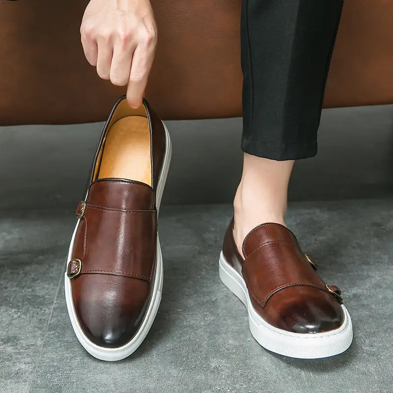 Fashion Loafers Men’s Business Casual Slip-on Flats Shoes