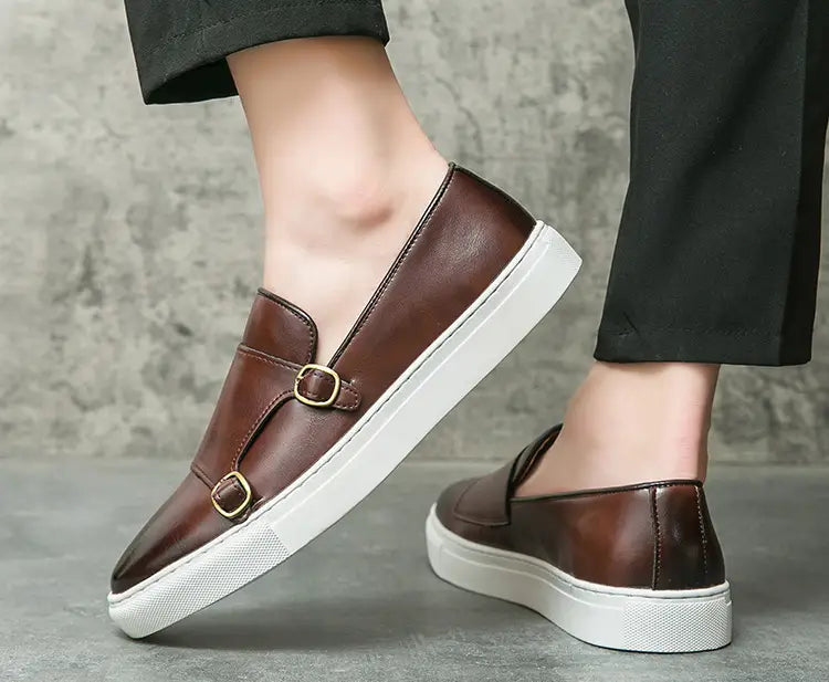 Fashion Loafers Men’s Business Casual Slip-on Flats Shoes
