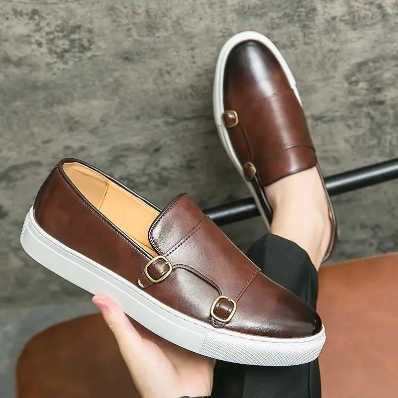 Fashion Loafers Men’s Business Casual Slip-on Flats Shoes