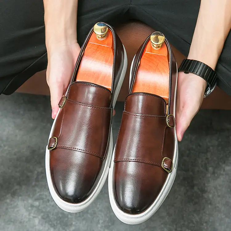 Fashion Loafers Men’s Business Casual Slip-on Flats Shoes