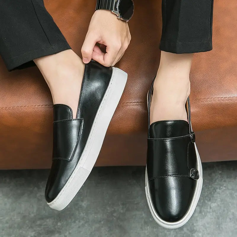 Fashion Loafers Men’s Business Casual Slip-on Flats Shoes