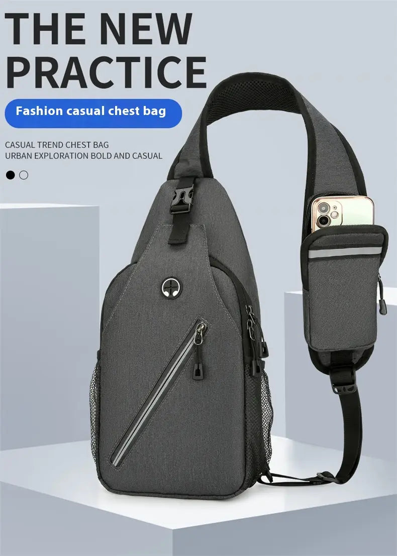 New Multifunctional Men’s Shoulder Crossbody Bag Male Hard-Wearing Canvas Shoulder Messenger Bags Chest Bag